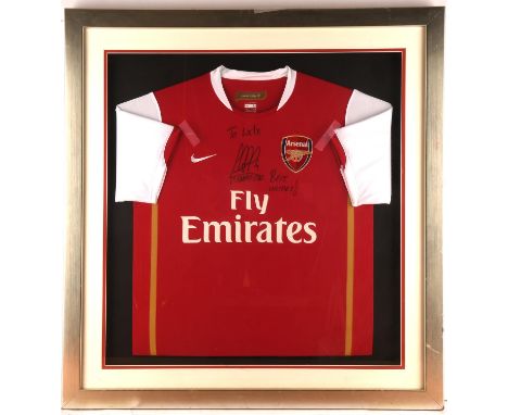 Cesc Fabregas - Arsenal Signed Shirt, Official Nike Home Top, Signed to front in Black Pen ' To Lx1x, Best Wishes! Cesc Fabre