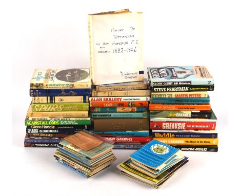 Sports book collection - mainly football and mainly Tottenham Hotspur related, many signed by the likes of Jimmy Greaves, Gar