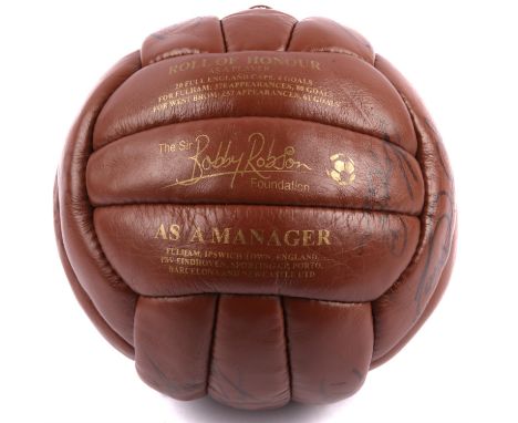 The Sir Bobby Robson Foundation Signed Ball - Signed 15 times in black pen. Provenance: consigned by a director of TOFFS the 