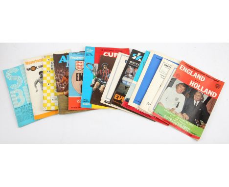 Collection of approx. 80 Vintage Football Programmes from 1960s and 70s - Various F.A cup, European, Division One and Final p