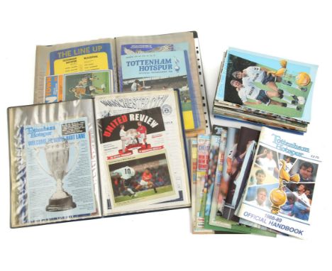 Tottenham Hotspur - box and two folders of programmes from 1970s to 1990s. (3). 