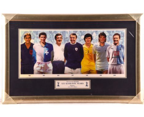Collection of 6 Tottenham Hotspur Rupert Adams prints, To include 125 Glorious Years, Spurs Legends and others. All framed, m