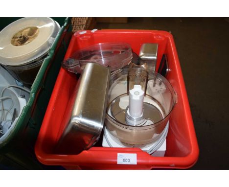 A Magimix 2800 Grande Cuisine together with a Bosch spice grinder, boxed and other items