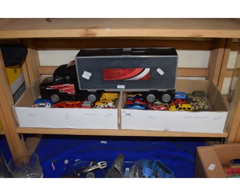 Quantity of toy cars and a Chad Valley truck