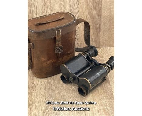 *VINTAGE ROSS PRISM BINOCULARS W.L.M WITH CASE