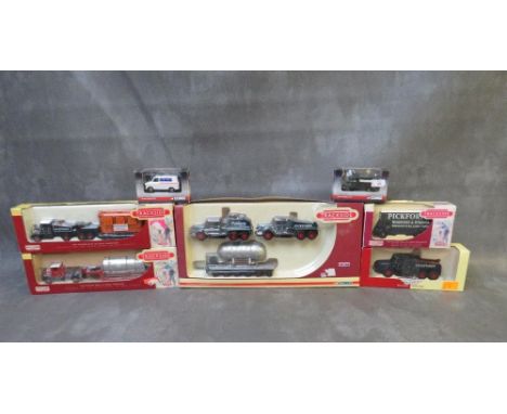 SEVEN BOXED TRACKSIDE OO GAUGE SCALE VEHICLES, to include DG198000 Scammell contractor, two Pickfords set, DE110000 Pickfords