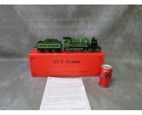 A BOXED ACE TRAINS O GAUGE 3 RAIL TENDER LOCOMOTIVE 4-4-0, Ace E3 2006 celebration class