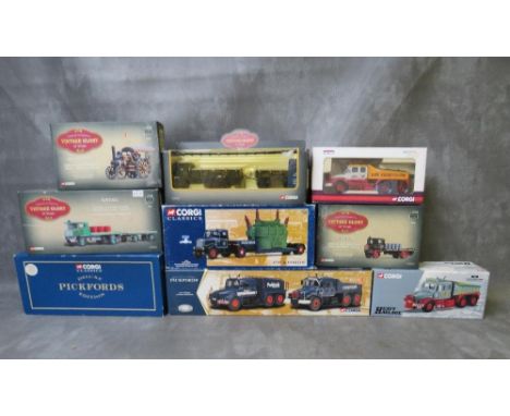 NINE BOXED CORGI VEHICLES, to include 16703 Pickfords delux, 17904 Pickford Scammells, 16704 Pickfords Scammell Highwayman &a