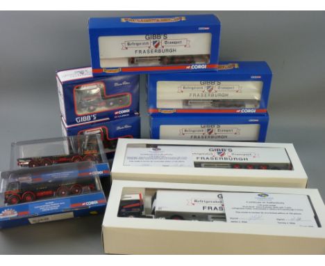 A COLLECTION OF CORGI AND ELIGOR DIECAST WAGONS (boxed) to include Daf XF Superspace tractor units, three fridge trailer unit