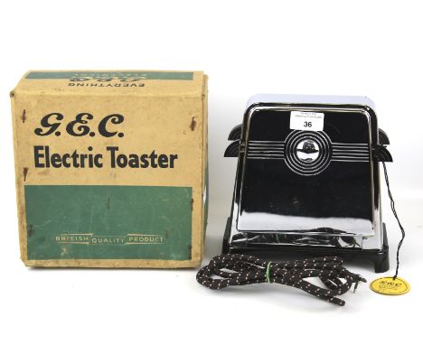 A vintage GEC electrical toaster. In the original box
