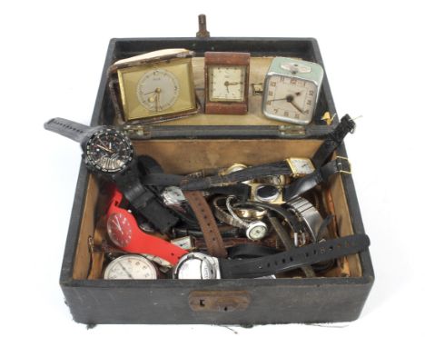 An assortment of ladies and gentleman's watches. Including examples by Timex, Sekonda, etc.