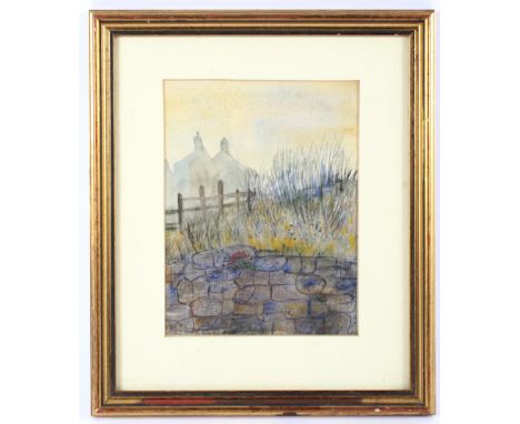 K Boland (21st Century), Landscape, watercolour on paper. Signed lower left, framed, 16cm x 21cm exc. frame 