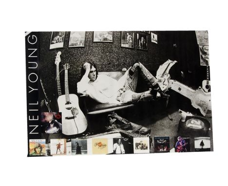 Neil Young Posters, eight Promotional Posters for various Neil Young records comprising Ragged Glory, Mirrorball, Sleeps With