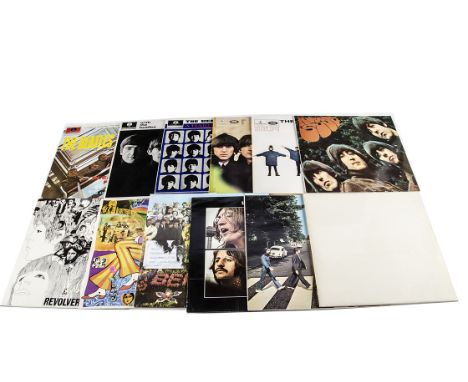 Beatles LPs, The Complete run of the twelve UK albums from Please Please Me to Let It Be - all reissues, White Album complete