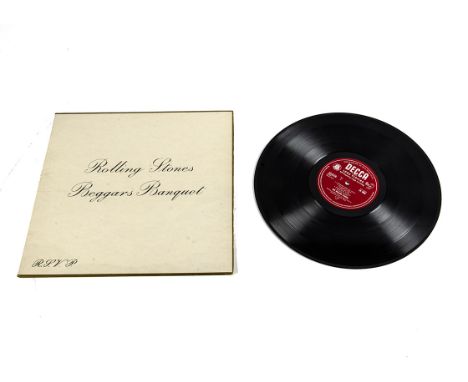 Rolling Stones LP, Beggars Banquet LP - Original UK Mono Release 1968 on Decca (LK 4955) - Laminated Gatefold Sleeve with Unb