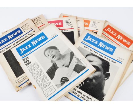Jazz News Magazines, approximately seventy copies of Jazz News Magazine from 1960, 61 and 62 - a few light creases and spotti