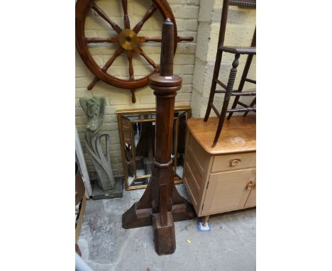 A large and unusual oak pillar or newel post, 146.5cm high.&nbsp;&nbsp; 