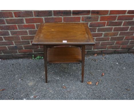 An early 20th century oak folding card table, 51cm wide.&nbsp; 