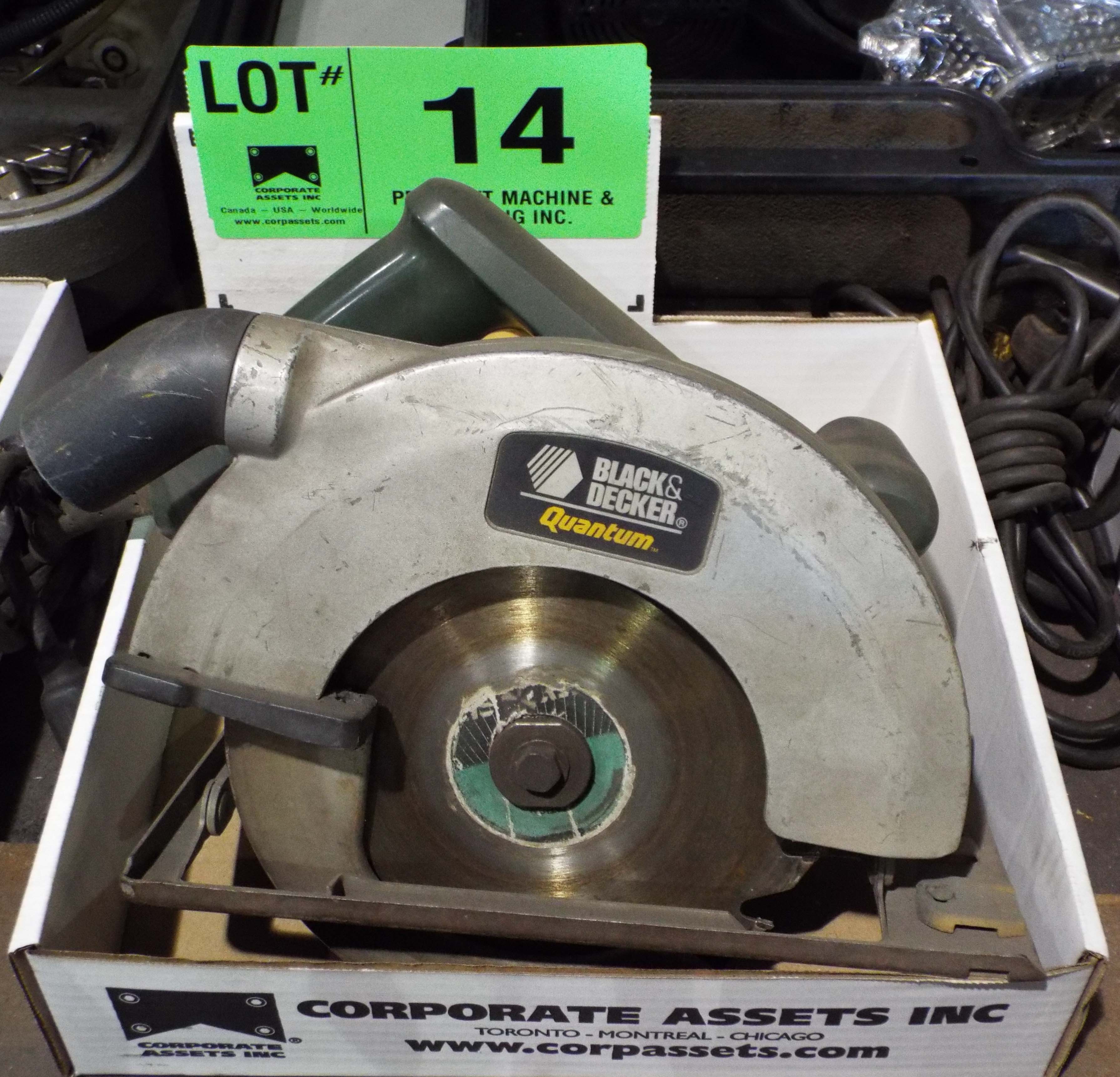 BLACK & DECKER QUANTUM 7 1/4" ELECTRIC CIRCULAR SAW