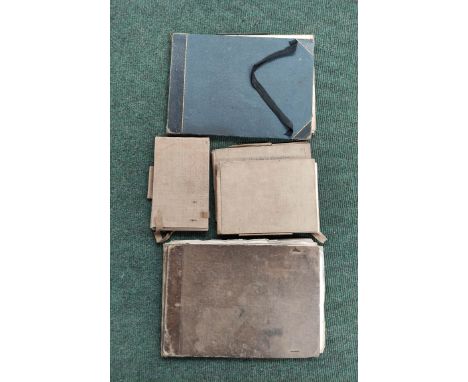 BOYD EDWARD, County Durham.  2 artist's sketch books incl. detailed topographical watercolour & wash drawings & sketches, mai