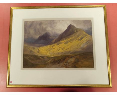 NOEL ROOKE. Coire Greadaidh. Signed, watercolour. 36cm x 52cm.Condition - Visible foxing in sky, especially noticeable in cen