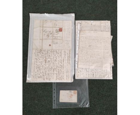 Skye-Manuscript Letters.&nbsp;&nbsp;6 manuscript letters &amp; covers relative to Skye, 1790's to 1859. 