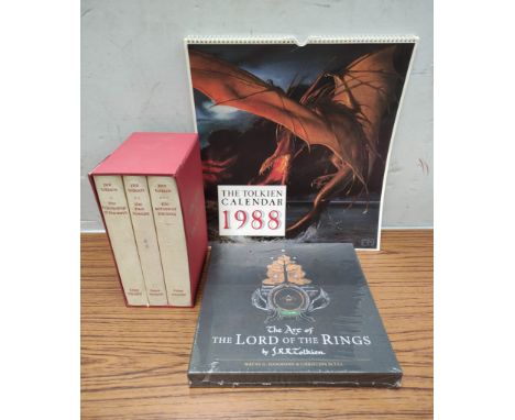 TOLKIEN J. R. R.&nbsp;&nbsp;The Lord of the Rings. 3 vols. in slip case, Folio Society; also 2 other items.&nbsp; (5). 