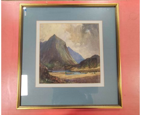 R. STIRLING PATERSON&nbsp; Marsco, Cuillins. Signed, watercolour. 37cm x 36cm. 