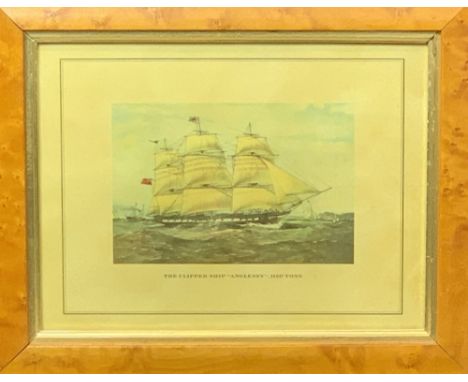 MARITIME SET OF 8 ANTIQUE STYLE PRINTS, 21 x 28cms