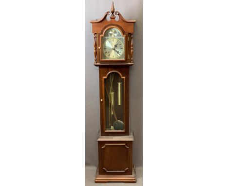 REPRODUCTION TEMPUS FUGIT GRANDMOTHER CLOCK, 145cms H, 35cms W, 23cms D