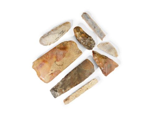  COLLECTION OF NORDIC FLINT TOOLS DENMARK, NEOLITHIC PERIOD, C. 4TH – 3RD MILLENNIUM B.C. a small collection of Neolithic fli