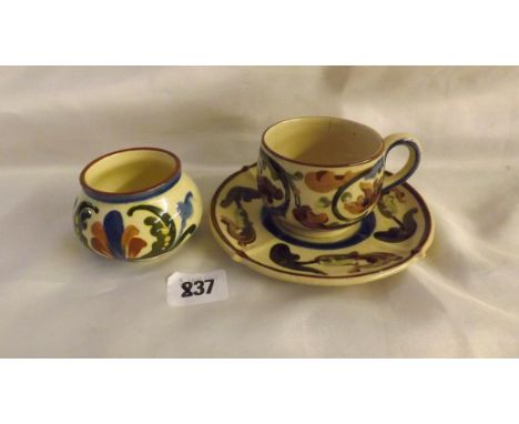 Allervale cup and saucer plus sugar basin    