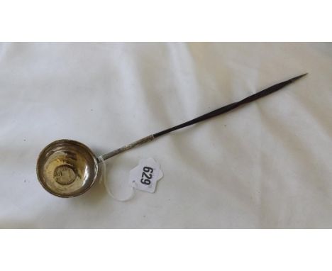 Georgian toddy ladle coin inset      