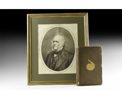 Natural History - Lyell - 'A Manual of Elementary Geology' with Framed Portrait. Published 1852 AD. Lyell, Sir Charles, A Man