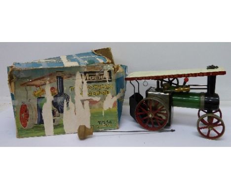 A Mamod TE1A Traction Engine, boxed