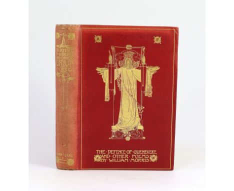 ° ° Morris, William - The Defence of Guenevere, 1st edition, illustrated with 24 plates by Jessie M. King, 8vo, original red 