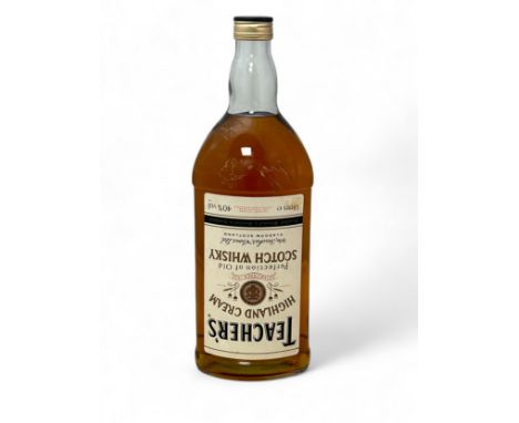A 3 litre bottle of Teacher’s Highland Cream Scotch Whisky. Blended. 40%.