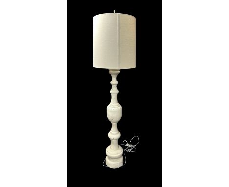 Giant cream traditional style standing floor lamp with shade. Purchased from Coach House BB5 5TU. High retail cost. Height 19