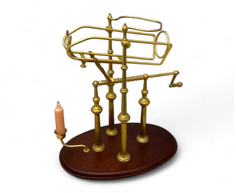 L’espirit &amp; Levin brass wine decanting bottle mechanical cradle/pourer, made in France. Excellent working condition comes
