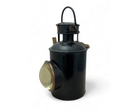 An unmarked Railway Signal lamp, approx 40cm high.
