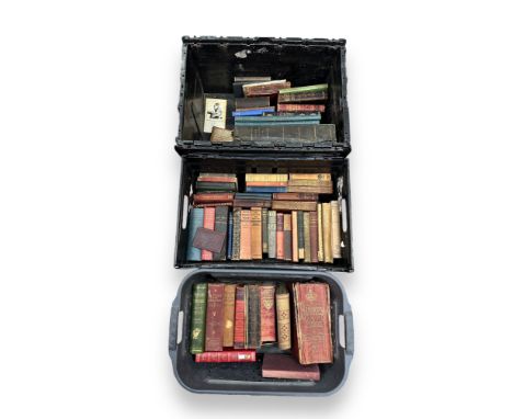 A collection of old books (60+), in 3 boxes, condition is mixed. Mainly 19th and 20th Century publications including The Pict