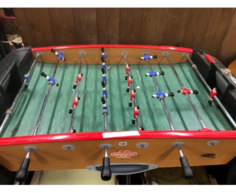 A GOOD QUALITY MONNERET PRO TABLE FUSEBALL FOOTBALL GAME. 