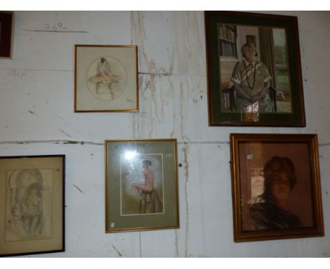 FIVE VARIOUS PORTRAIT STUDIES. 