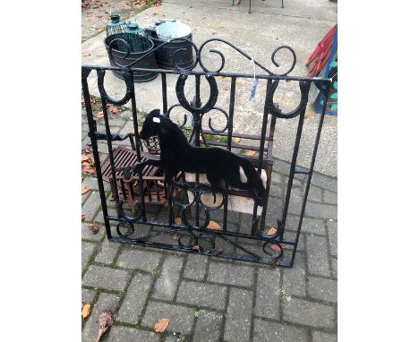 SMALL WROUGHT IRON GATE, FIRE GRATE ETC