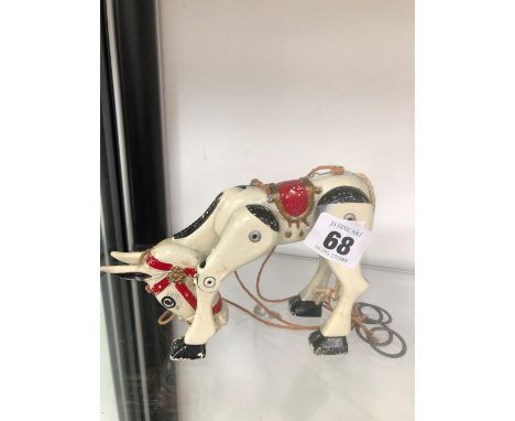 TIN PLATE MUFFIN THE MULE PUPPET. 