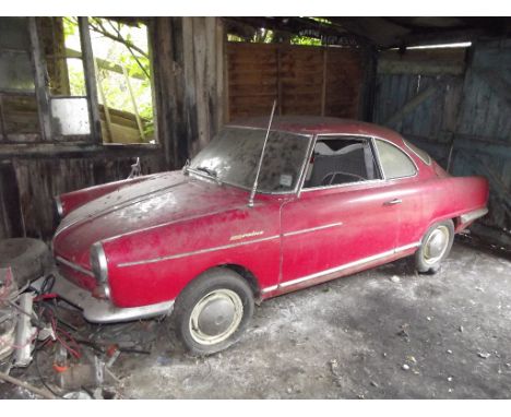 A 1965 NSU Sport Prinz coupé (RHD), registration number CYC 619C, chassis number 4116931, engine number 47202975, red. One fa