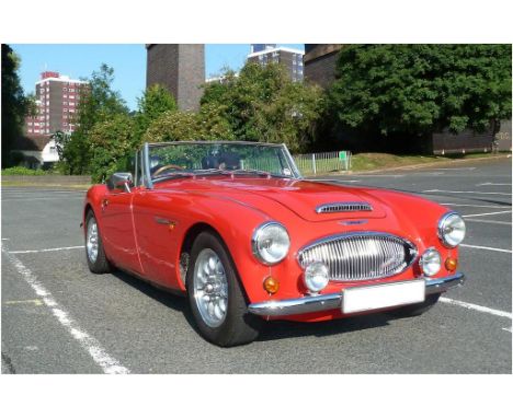 A 1980 Austin Healey Sebring Series III Mk II, registration number NNT 335W, red. This classically styled British sports car 