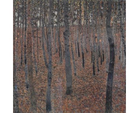 A 20th century framed and glazed print, 'Beech Tree', label to reverse. H.82 W.83cm 