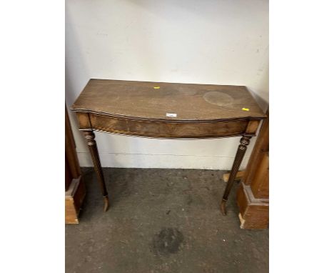 Mahogany console table
