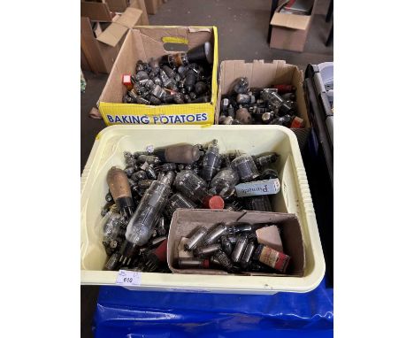 Three boxes of vintage light bulbs